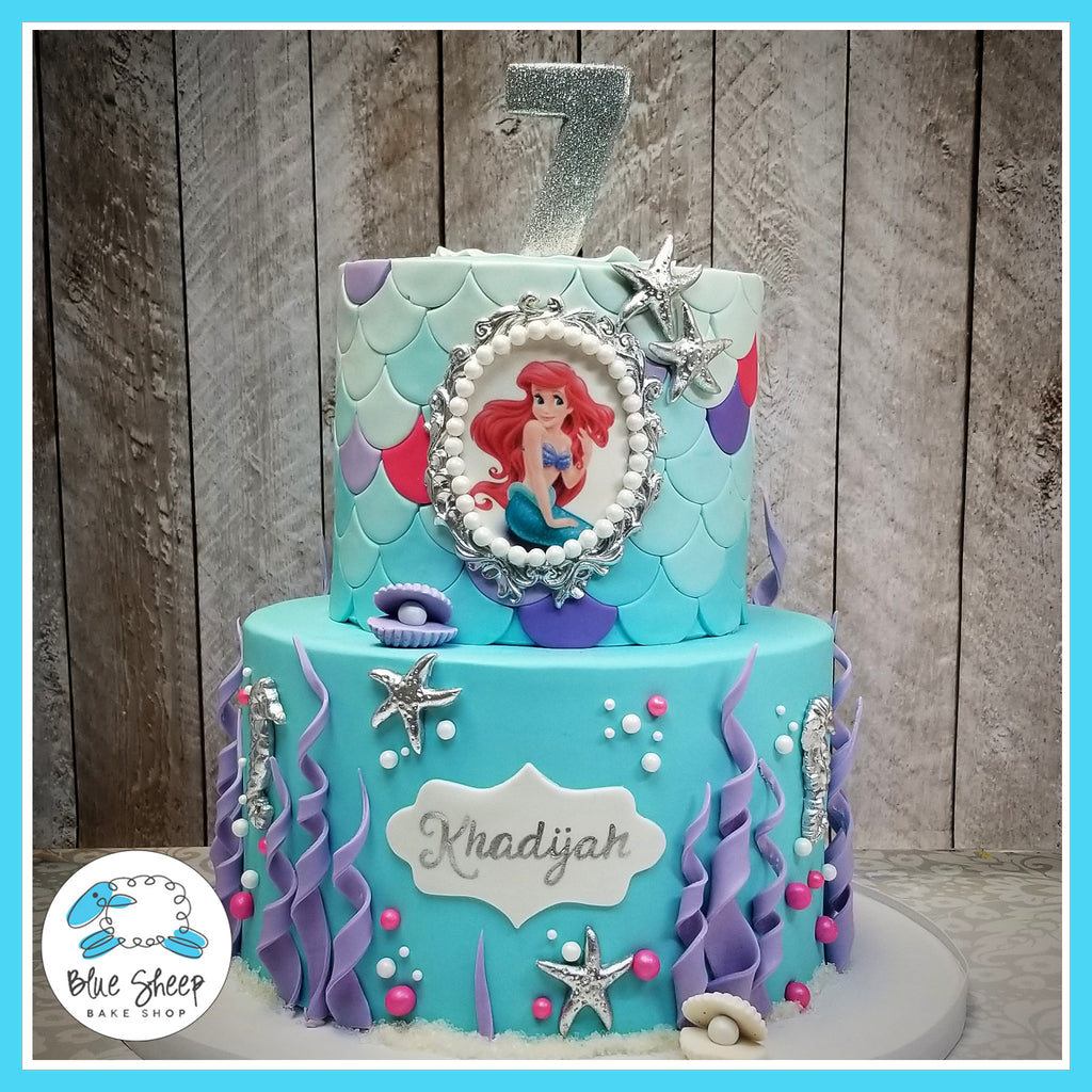 Ariel Little Mermaid Under the Sea Theme NJ Custom Birthday Cakes
