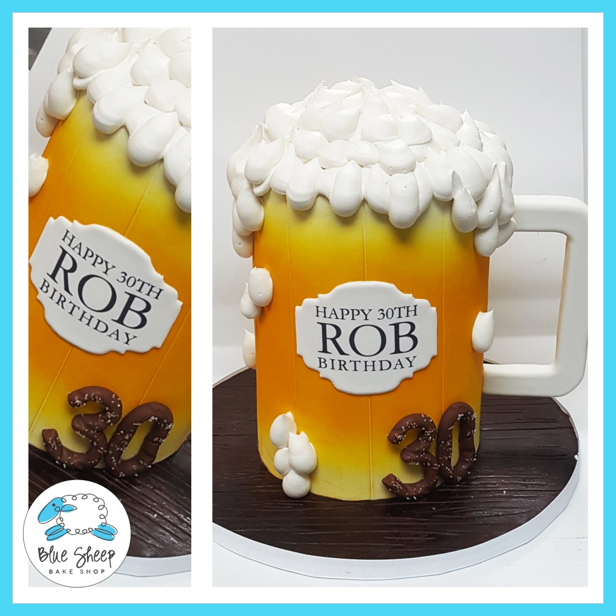 Pouring beer gravity defying cake. - Decorated Cake by - CakesDecor