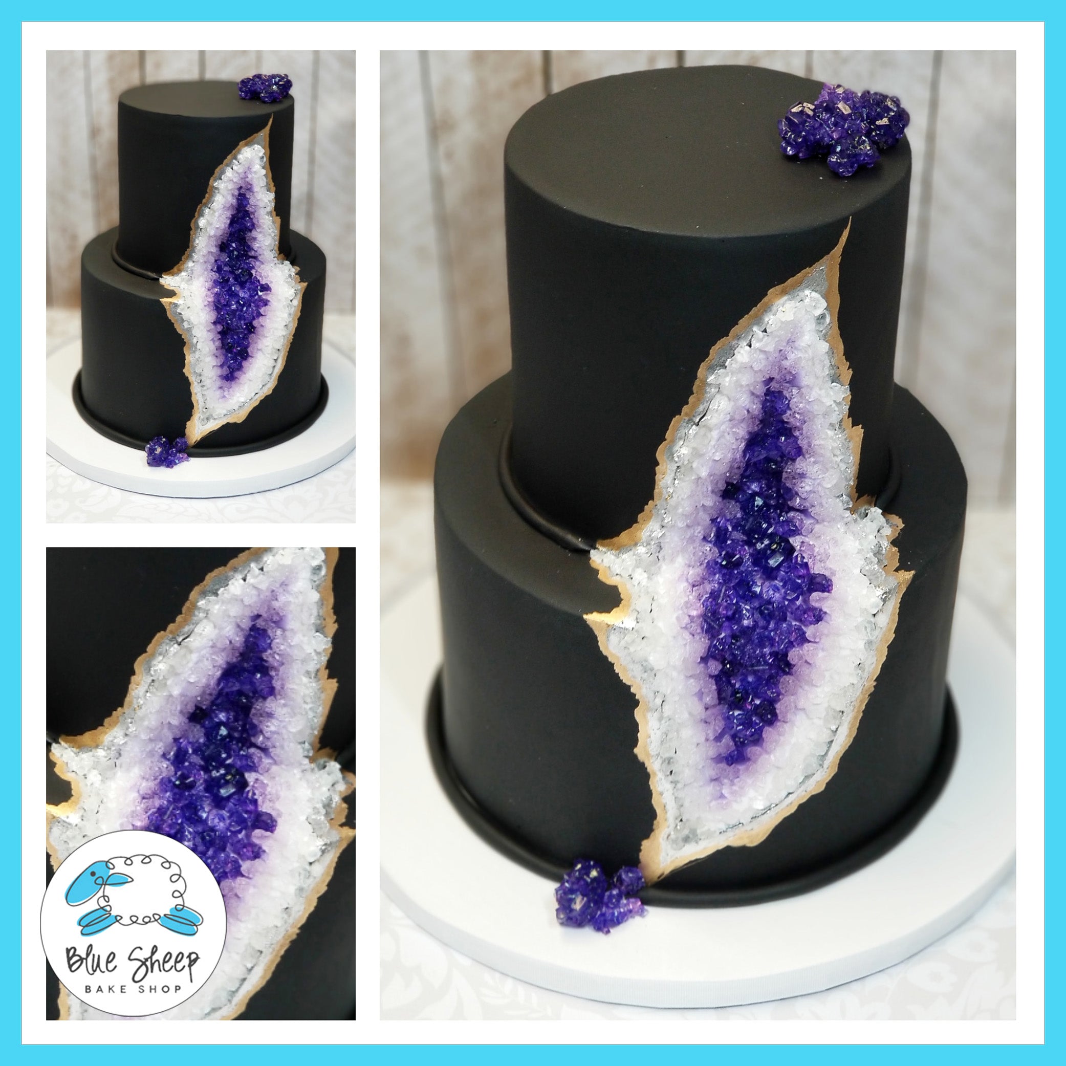 Geode Wedding Cake  Freeds Bakery