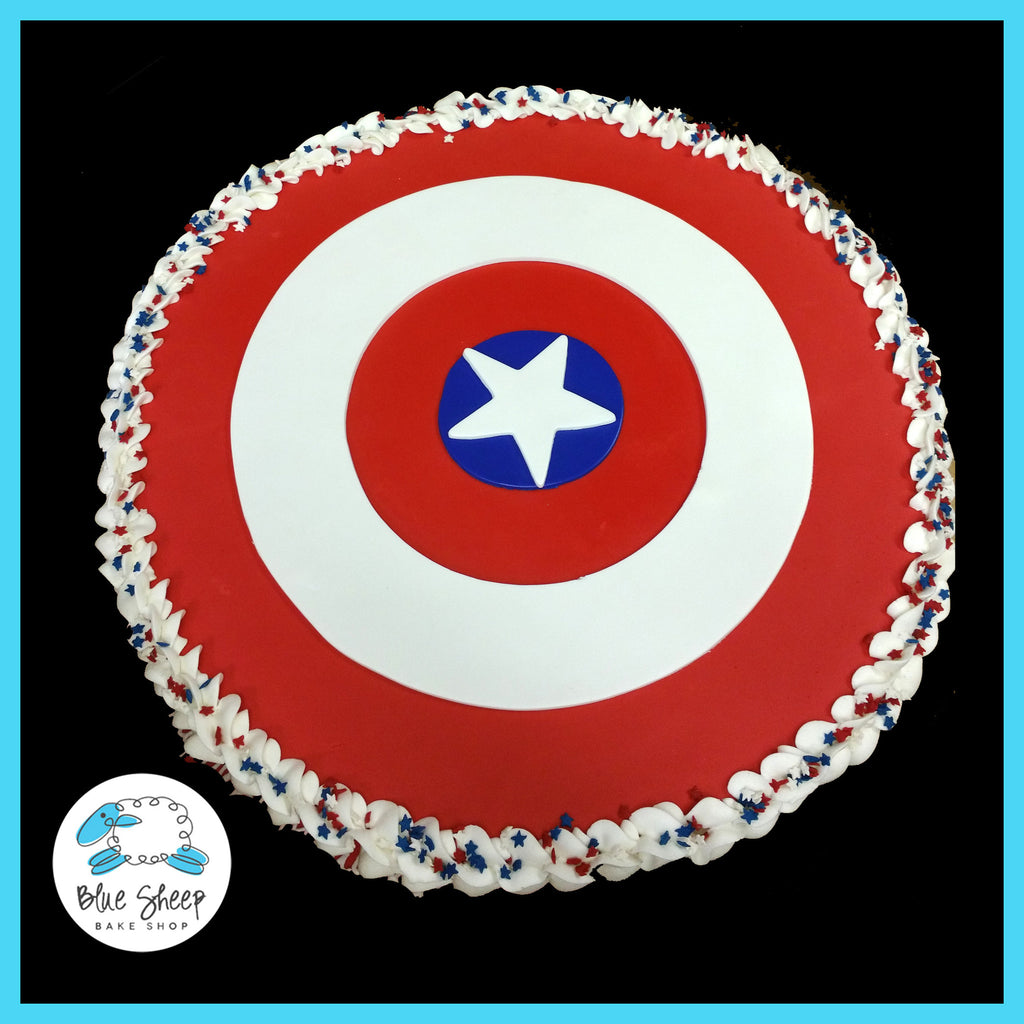 captain america pull apart cupcake cake nj