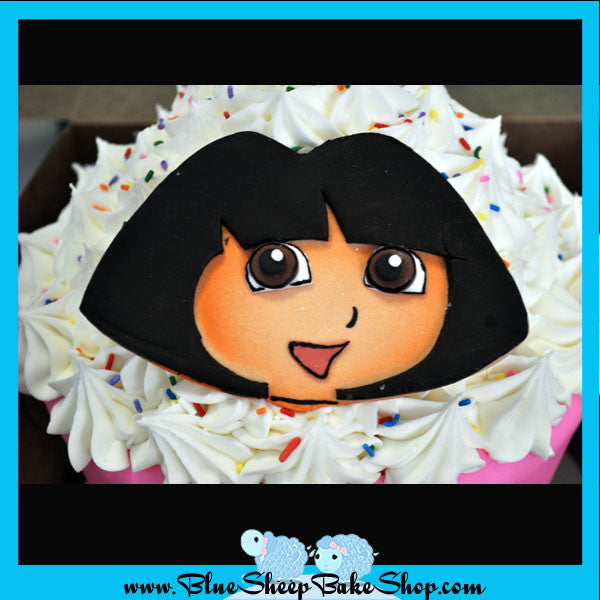 Dora giant cupcake birthday custom cakes nj