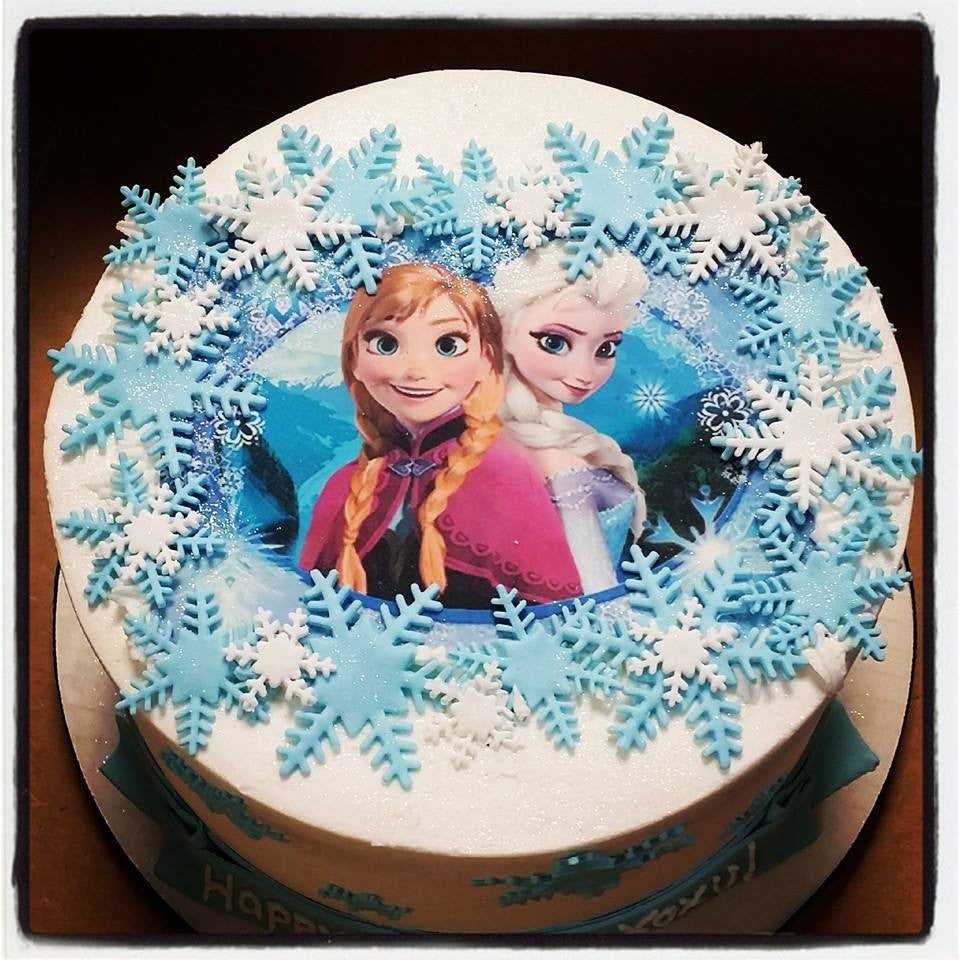 Anna & Elsa Frozen Buttercream Cake – Blue Sheep Bake Shop