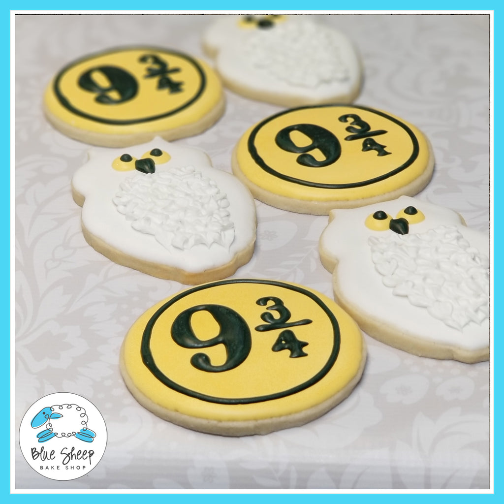 Harry Potter Hedwig & 9 3/4 Decorated Cookie Favors NJ