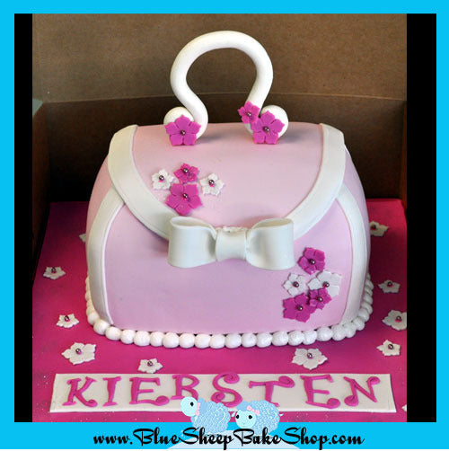 Pink Purse Cake Sculpted Birthday Cake – Blue Sheep Bake Shop