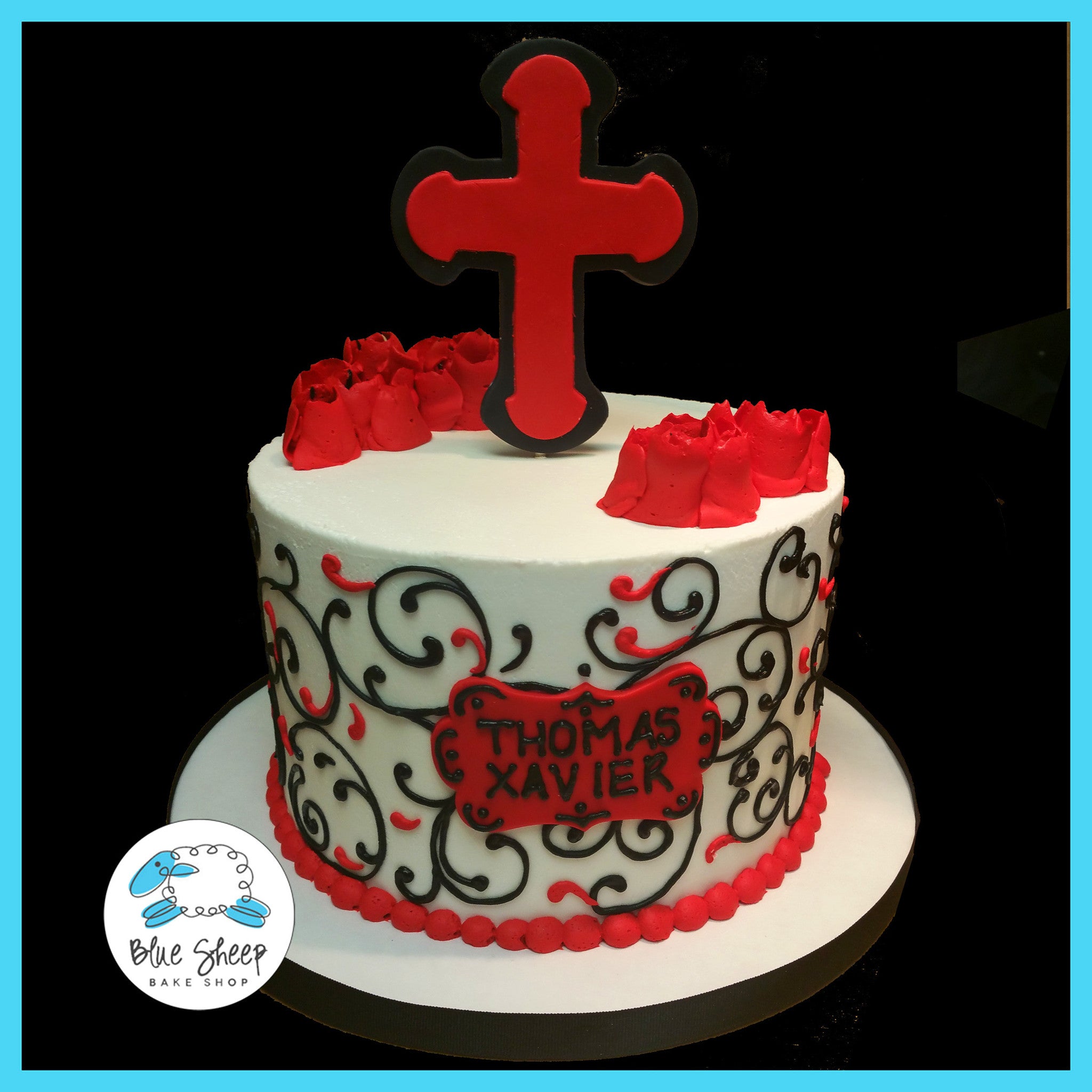 Red stripe cake | Striped cake, Cake, Cake decorating designs