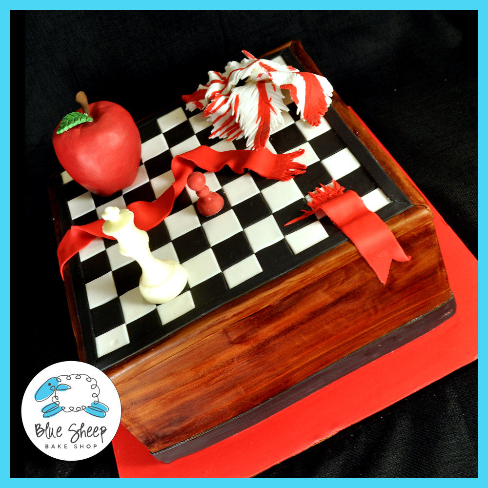 twillight saga chess board custom cake nj