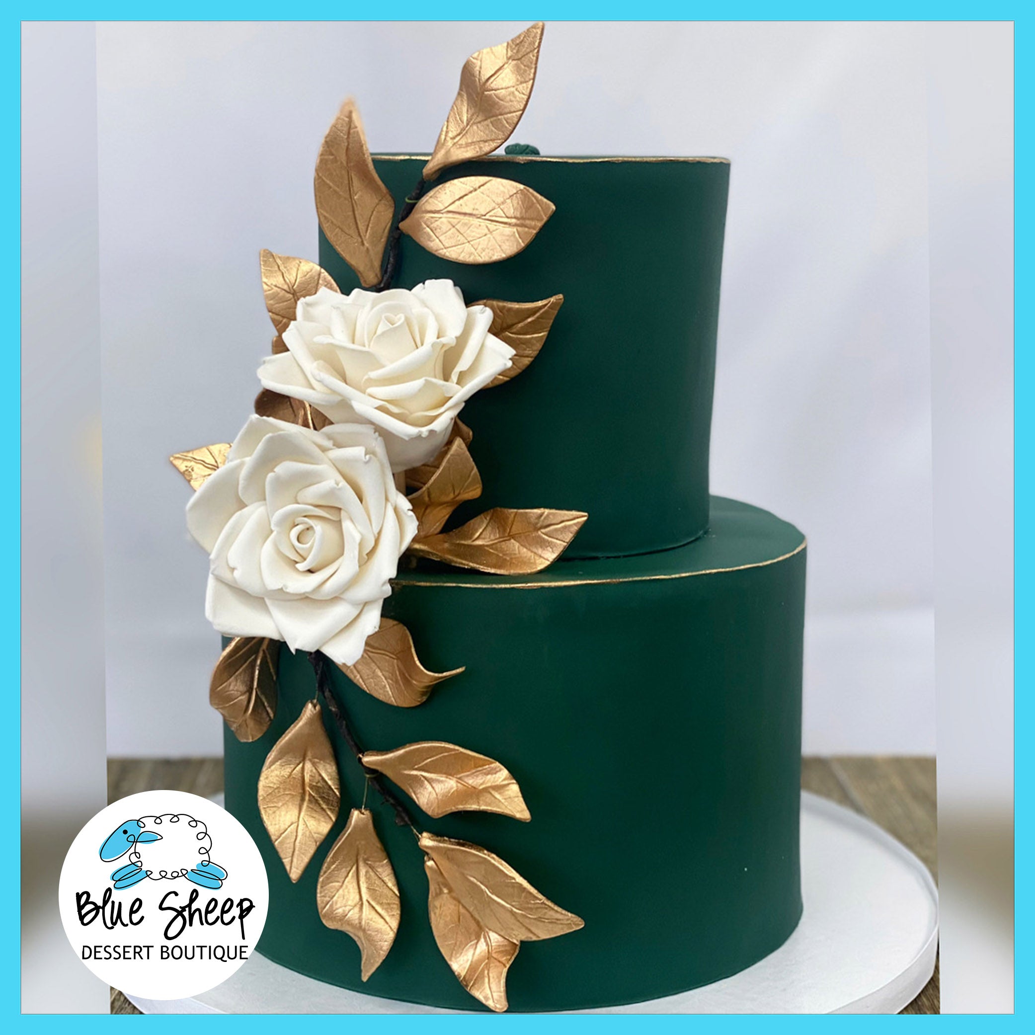 Emerald Green fault line cake  rcakedecorating