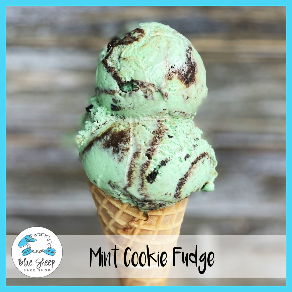 mint cookie fudge ice cream blue sheep bake shop ice cream somerville nj
