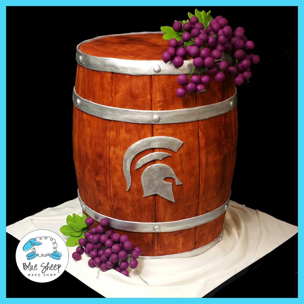 wine barrel birthday cake immaculata nj